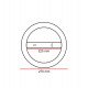 LED Ceiling Recessed Conversion Ring for Slim LED Panel 24W UGR17