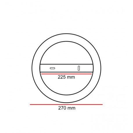 Aro convertidor para Placa Slim LED circular 24W UGR17