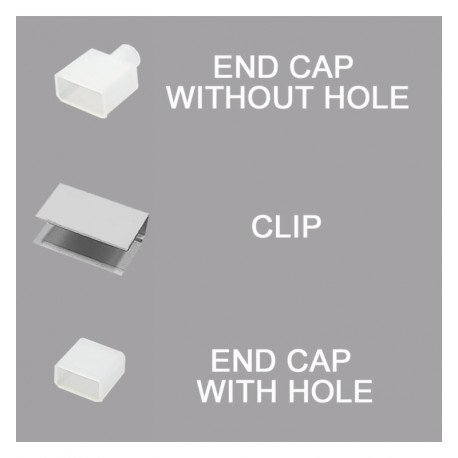 Inbouw silicone led-flex buis voor ledstrips tot 8 mm