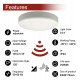Plafón LED ajustable 20W 15W 10W con sensor radar IP44