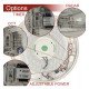 Plafón LED ajustable 20W 15W 10W con sensor radar IP44