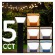 LED-bolard vierkant 9W voor buiten 5CCT GARDEN 56,5 cm