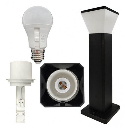 LED-bolard vierkant 9W voor buiten 5CCT GARDEN 56,5 cm