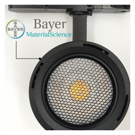 Led schijnwerper monofasig 40W-28W Roma zwart 24º-60º UGR13