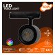 Led schijnwerper monofasig 40W-28W Roma zwart 24º-60º UGR13