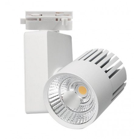 Led-schijnwerper 40W voor 1-fase rails 3CCT 4400 lm CRI+98 Bridgelux