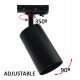 LED Track Light GU10 Monophase EMMEN Black Adjustable