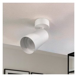 Led plafond-wandlamp HOORN wit draaibaar voor GU10