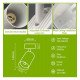 Led plafond-wandlamp HOORN wit draaibaar voor GU10