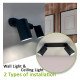 Draaibare led-plafondlamp ROTERDAM zwart voor 2x GU10 aluminium