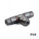T-kabelconnector met draadafdichting IP68 voor led-projectoren en straatverlichting