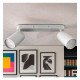 Plafond-wandlamp (inbouw) LED 2xGU10 draaibaar aluminium wit voor binnen