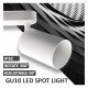 Plafond-wandlamp (inbouw) LED 2xGU10 draaibaar aluminium wit voor binnen