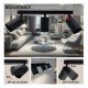 Draaibare led-plafondinbouwlamp 3x GU10 zwart aluminium voor interieur