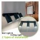 Draaibare led-plafondinbouwlamp 3x GU10 zwart aluminium voor interieur