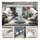 Led plafondwandlamp draaibaar 3xGU10 aluminium wit