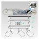 Led plafondwandlamp draaibaar 3xGU10 aluminium wit