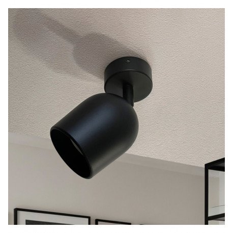 Plafond-wandlamp LED kantelbaar plafond zwart voor 1x GU10