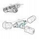 T-kabelconnector met draadafdichting IP68 voor led-projectoren en straatverlichting