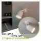 Plafond-wandarmatuur LED kantelbaar LEIDEN wit voor GU10