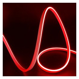 LED neonstrip 24V 13W/m rood voor rótulos, flexibel 6x12 mm