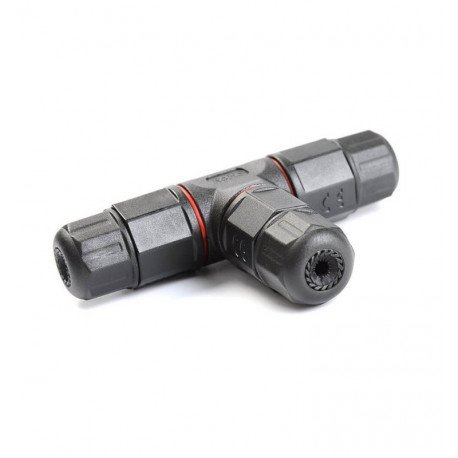 Conector de cables en T IP68 exterior para proyectores y farolas