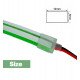 Led-neon flexstrip 24V 13W/m groen voor borden en decoratie