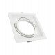 Marco empotrable orientable blanco para AR111