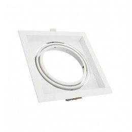 Marco empotrable orientable blanco para AR111
