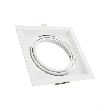 Marco empotrable orientable blanco para AR111