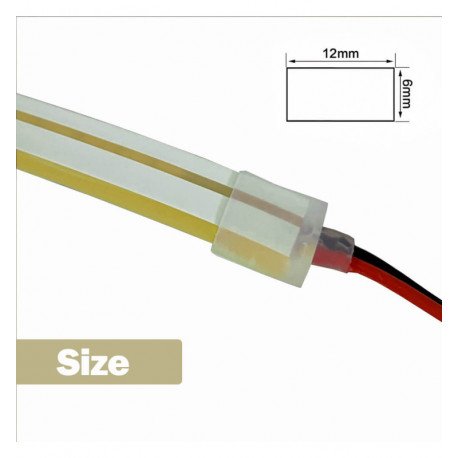 Led-neonflex 24V 13W/m geel voor belettering
