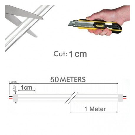 Tira Neón LED Flexible 24V 13W/m para rótulos naranja 50m