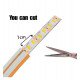 Neon LED flexibele strip 24V 13W/m oranje voor borden 50m