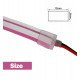 Tira Neón LED flexible 24V 13W/m para rótulos rosa