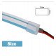Led-neon flexibele strip 24V 13W/m voor lichtreclame blauw lichtblauw
