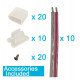 Led-neon flexibele strip 24V 13W/m voor lichtreclame blauw lichtblauw