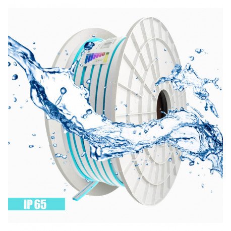 Led-neon flexibele strip 24V 13W/m voor lichtreclame blauw lichtblauw