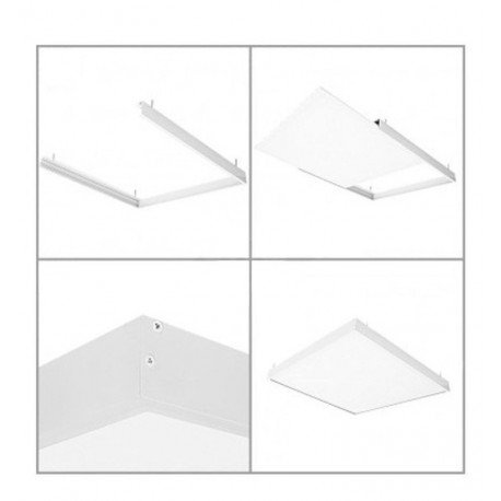 Inbouw-/opbouwkit voor ledpaneel 62x62, hoogte 65 mm