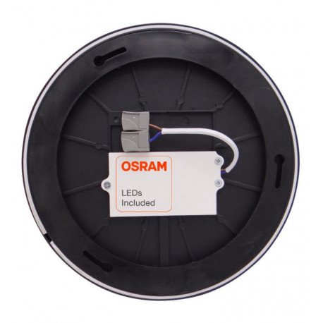 Plafondlamp LED 24W OSRAM Chip voor binnen, zwart, IP44