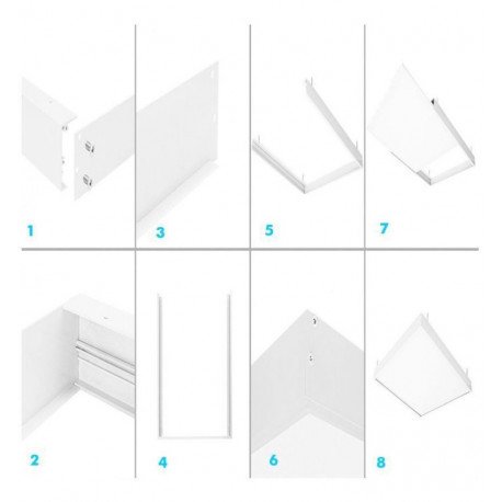 LED Panel Surface Mount Kit 120x30, 65mm Height