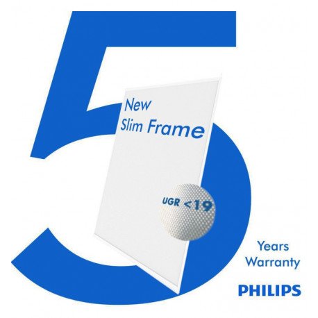 Panel LED 60x60 40W Slim Frame UGR19 Philips Driver