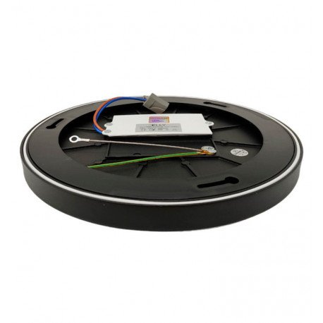 Plafondlamp LED 24W OSRAM Chip voor binnen, zwart, IP44