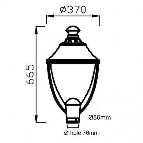 LED Street Light 40W IP65 NEW VALLEY Bridgelux SMD 3030