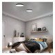Plafondlamp LED 24W OSRAM Chip voor binnen, zwart, IP44
