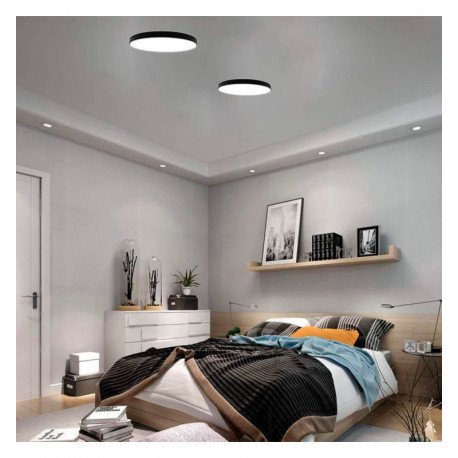 Plafondlamp LED 24W OSRAM Chip voor binnen, zwart, IP44