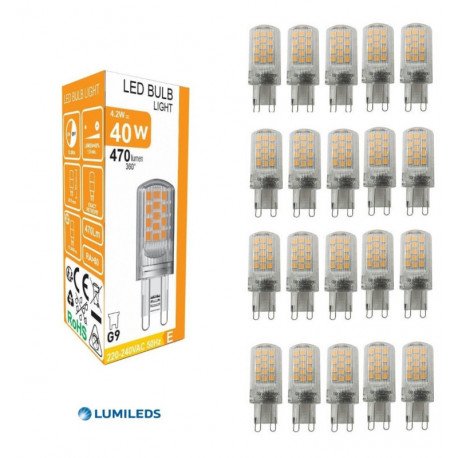 Bombilla LED G9 4,2W chip Lumileds 470 lm 360º