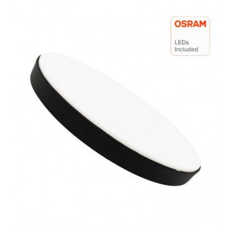 Plafondlamp LED 24W OSRAM Chip voor binnen, zwart, IP44