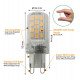 LED-lamp G9 4,2W chip Lumileds 470 lm 360°