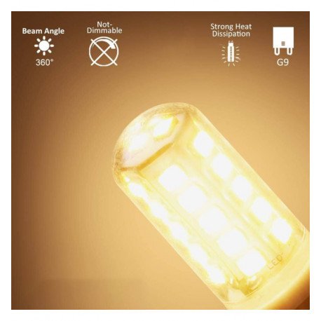 Bombilla LED G9 4,2W chip Lumileds 470 lm 360º
