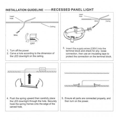 Panel LED Slim circular 20W para empotrar, OSRAM DURIS E